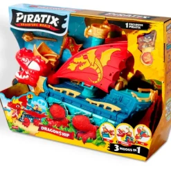 MAGIC BOX Piratix Dragon Ship Barco Dragón- Figuras Y Figuras De Acción