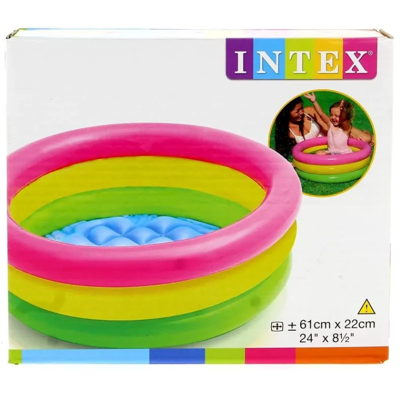 INTEX Piscina Anillos Multicolor- Aire Libre