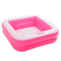 INTEX Piscina Cuadrada Hinchable para Bebés- Aire Libre