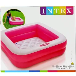 INTEX Piscina Cuadrada Hinchable para Bebés- Aire Libre