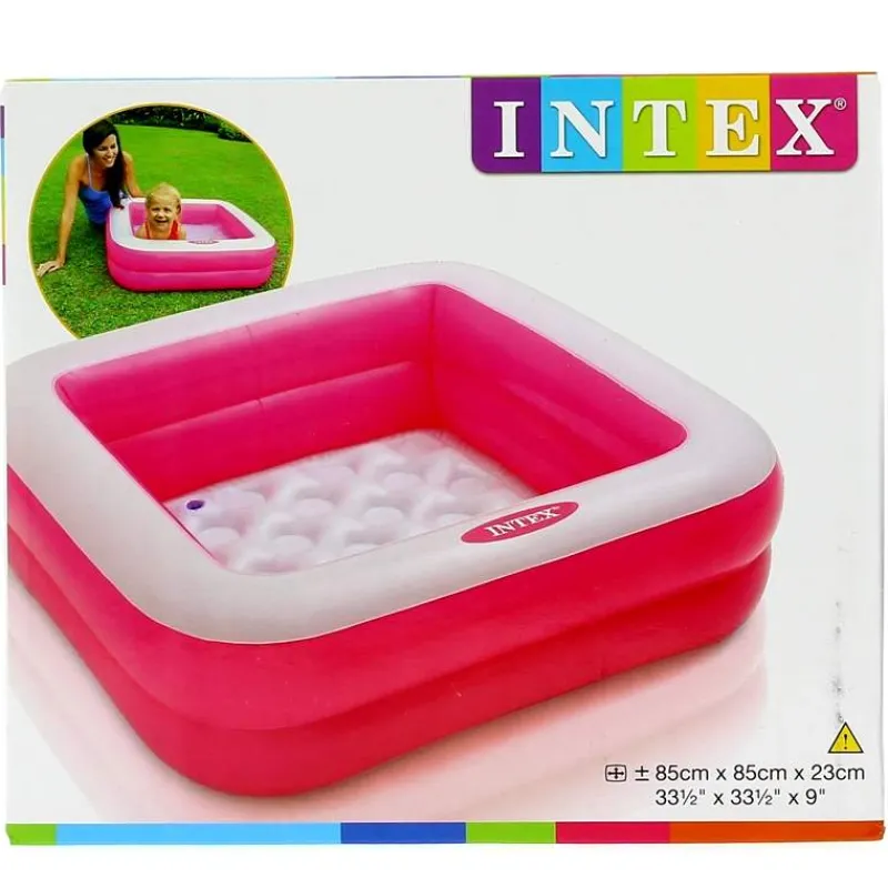 INTEX Piscina Cuadrada Hinchable para Bebés- Aire Libre