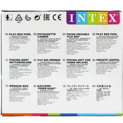 INTEX Piscina Cuadrada Hinchable para Bebés- Aire Libre