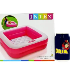INTEX Piscina Cuadrada Hinchable para Bebés- Aire Libre