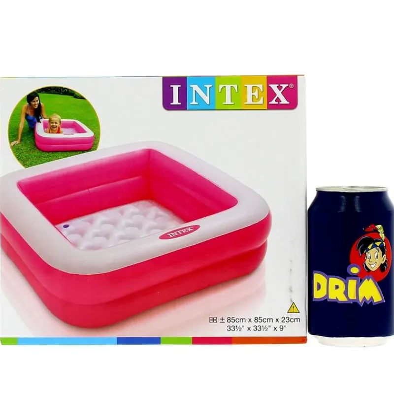 INTEX Piscina Cuadrada Hinchable para Bebés- Aire Libre