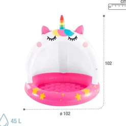 INTEX Aire Libre|Piscina Gato Unicornio 102 cm