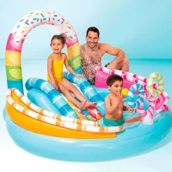INTEX Aire Libre|Piscina Hinchable Infantil Golosina con Tobogán