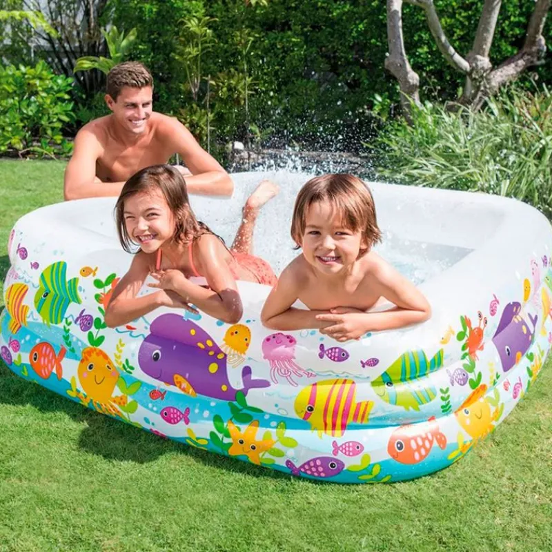 INTEX Piscina Infantil Transparente Acuario- Aire Libre