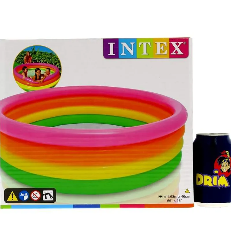DRIM DISCOUNT Piscina Redonda 4 Anillas- Aire Libre