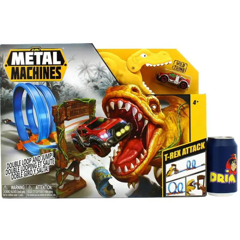 DRIM DISCOUNT Vehículos, Trenes Y Parkings|Pista Vehículos Metal Machines Ataque T-Rex