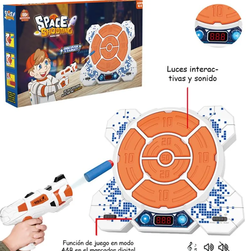 DRIM DISCOUNT Juegos Y Juguetes De Imitación|Pistola Dardos + Diana Electrónica