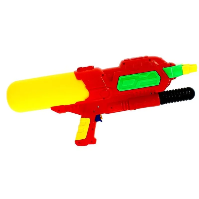 DRIM DISCOUNT Pistola de Agua de 48 cm con 3 Cañones Roja- Aire Libre