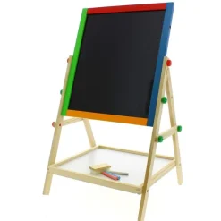 DRIM DISCOUNT Pizarra de Madera 2 en 1- Juegos De Madera|Escolar