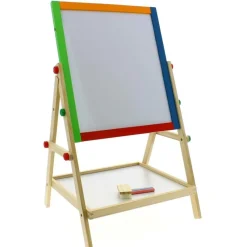 DRIM DISCOUNT Pizarra de Madera 2 en 1- Juegos De Madera|Escolar