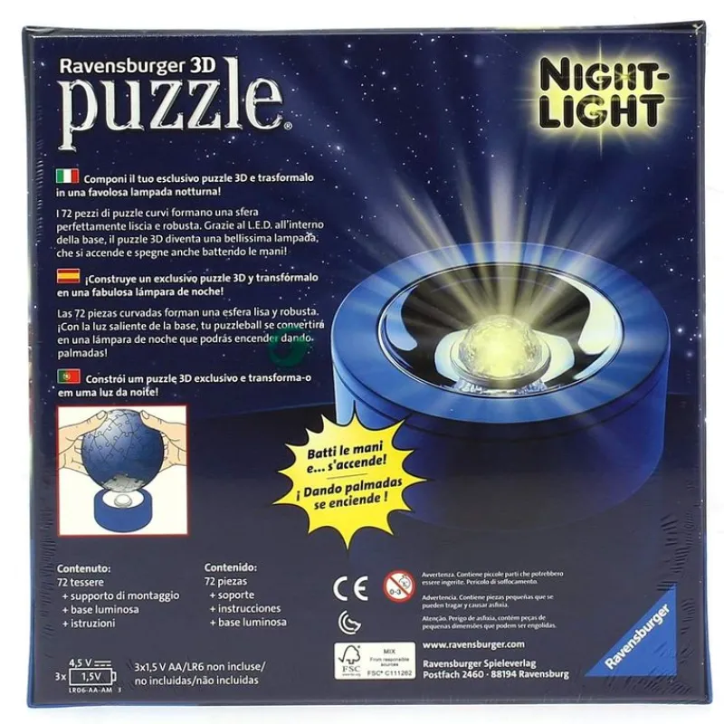 RAVENSBURGER PJ Masks Puzzle Lámpara de 72 Piezas- Puzzles Y Construcciones