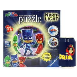 RAVENSBURGER PJ Masks Puzzle Lámpara de 72 Piezas- Puzzles Y Construcciones