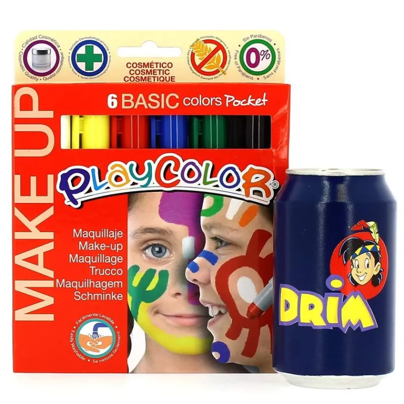 PLAYCOLOR Maquillaje Básico 6 Colores- Disfraces Y Complementos|Disfraces Y Complementos