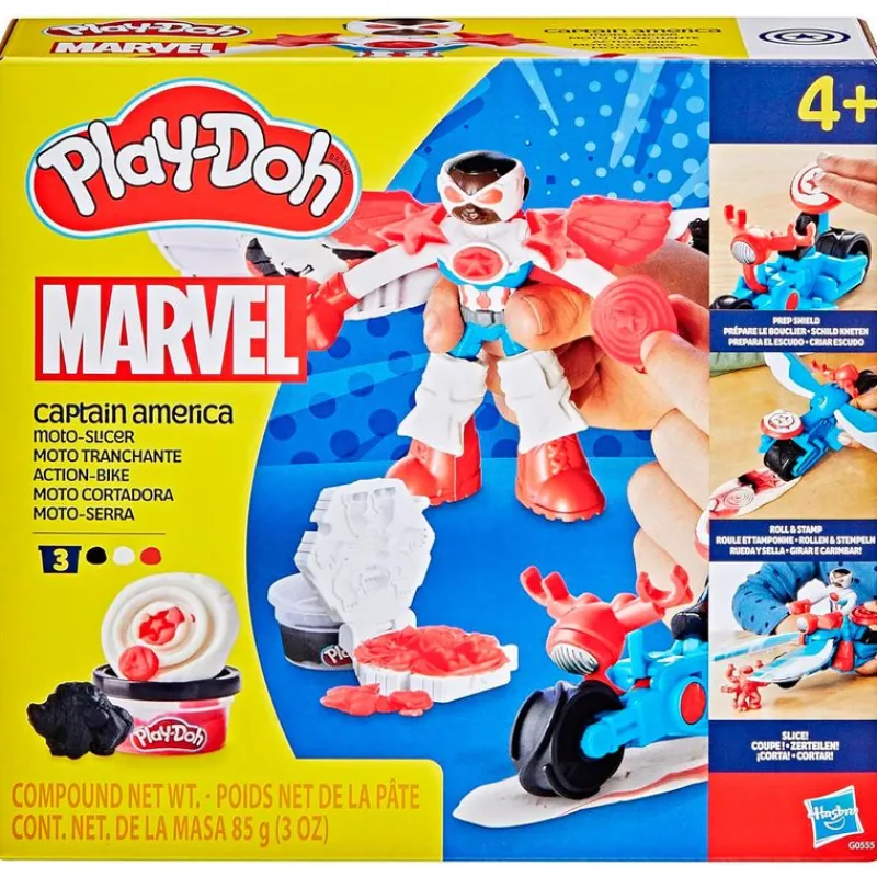 PLAY-DOH Manualidades|Capitán América Moto Cortadora