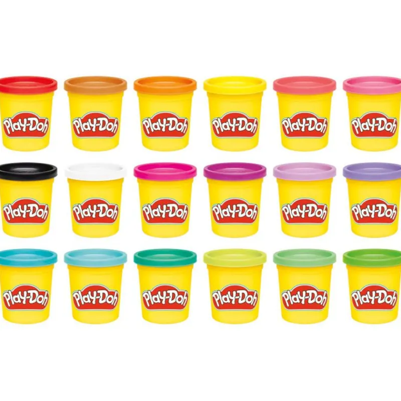 PLAY-DOH Imagine Anything Pack de 18 Botes- Manualidades