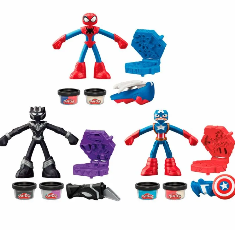 PLAY-DOH Marvel Figura de Acción Surtida- Manualidades