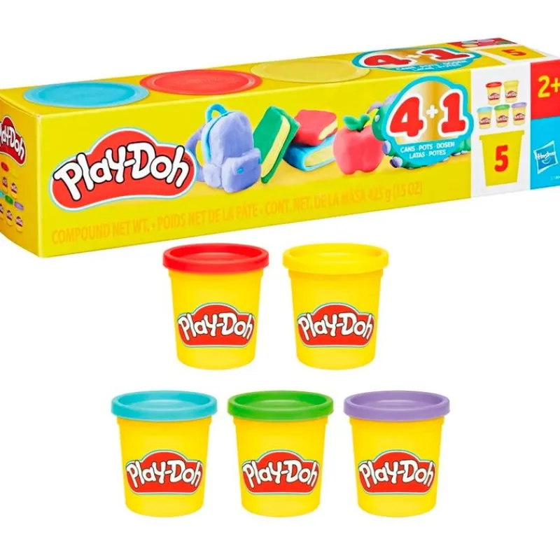PLAY-DOH Pack 5 Botes- Manualidades