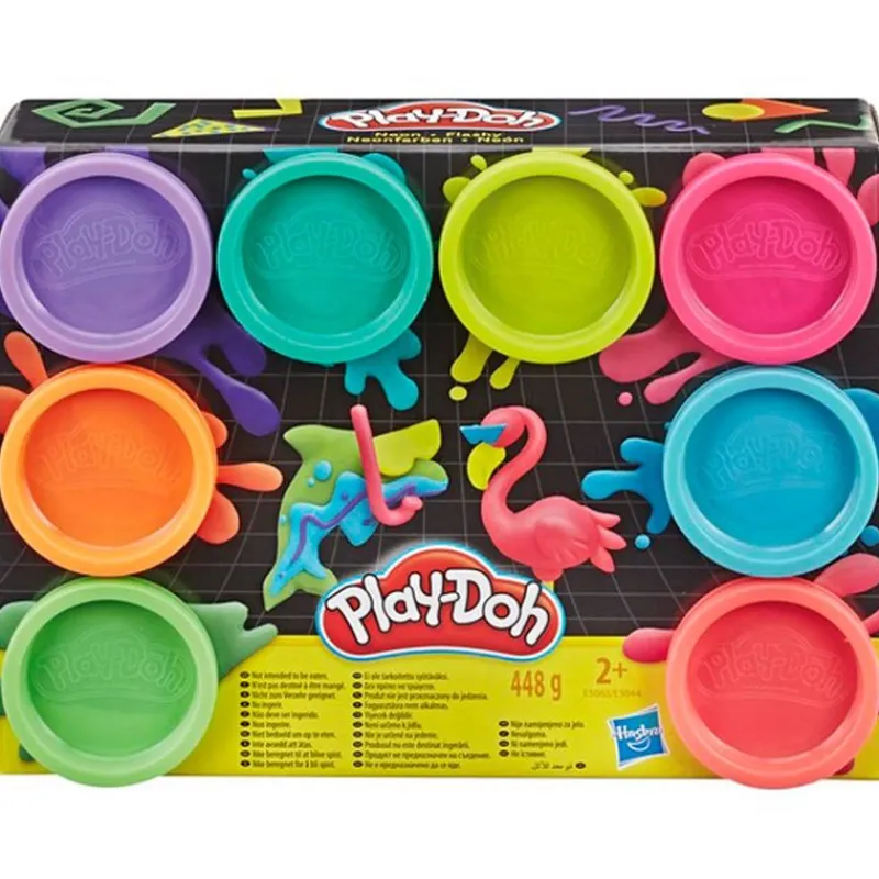 PLAY-DOH Pack 8 Botes Plastilina Surtido- Manualidades