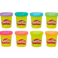 PLAY-DOH Pack 8 Botes Plastilina Surtido- Manualidades