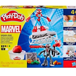 PLAY-DOH Spiderman Lanza y Atrapa- Manualidades