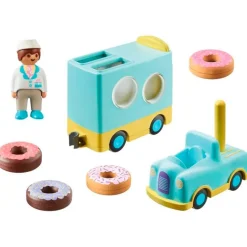 PLAYMOBIL 1.2.3 Camión de Donut- Playmobil