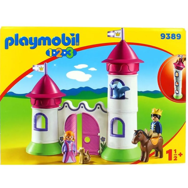 PLAYMOBIL Playmobil|1.2.3 Castillo con Torre Apilable