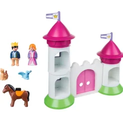 PLAYMOBIL Playmobil|1.2.3 Castillo con Torre Apilable