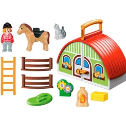 PLAYMOBIL Playmobil|1.2.3 Mi Primera Granja Maletín