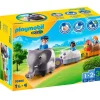 PLAYMOBIL 1.2.3 Mi Tren de Animales- Playmobil