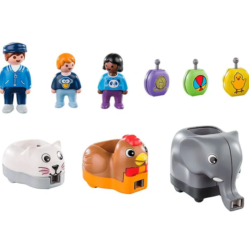 PLAYMOBIL 1.2.3 Mi Tren de Animales- Playmobil