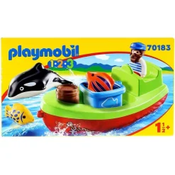 PLAYMOBIL 1.2.3 Pescador con Bote- Playmobil
