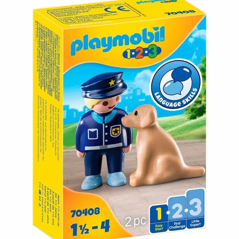 PLAYMOBIL Playmobil|1.2.3 Policía con Perro