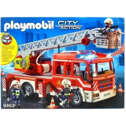 PLAYMOBIL Playmobil|Action Camión Grúa de Bomberos Escalera