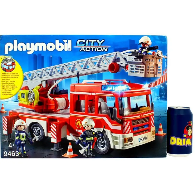 PLAYMOBIL Playmobil|Action Camión Grúa de Bomberos Escalera