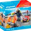 PLAYMOBIL Action Heroes Bombero con Bomba de Agua- Playmobil