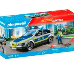 PLAYMOBIL Action Heroes Coche Patrulla- Playmobil
