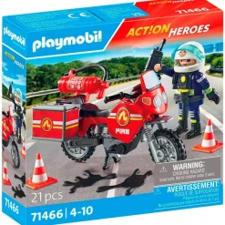 PLAYMOBIL Playmobil|Action Heroes Moto de Bomberos