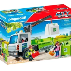 PLAYMOBIL Playmobil|Camión de Residuos con Contenedor