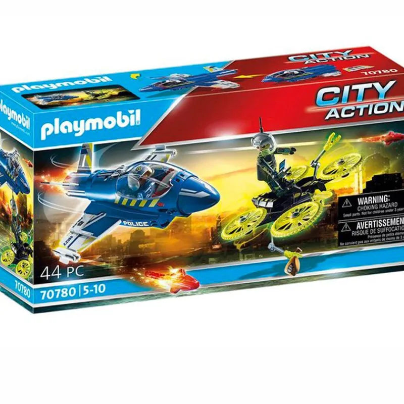PLAYMOBIL City Action Avión Persecución Dron- Playmobil