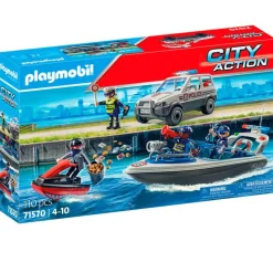 PLAYMOBIL City Action Caza Policial en el Agua- Playmobil