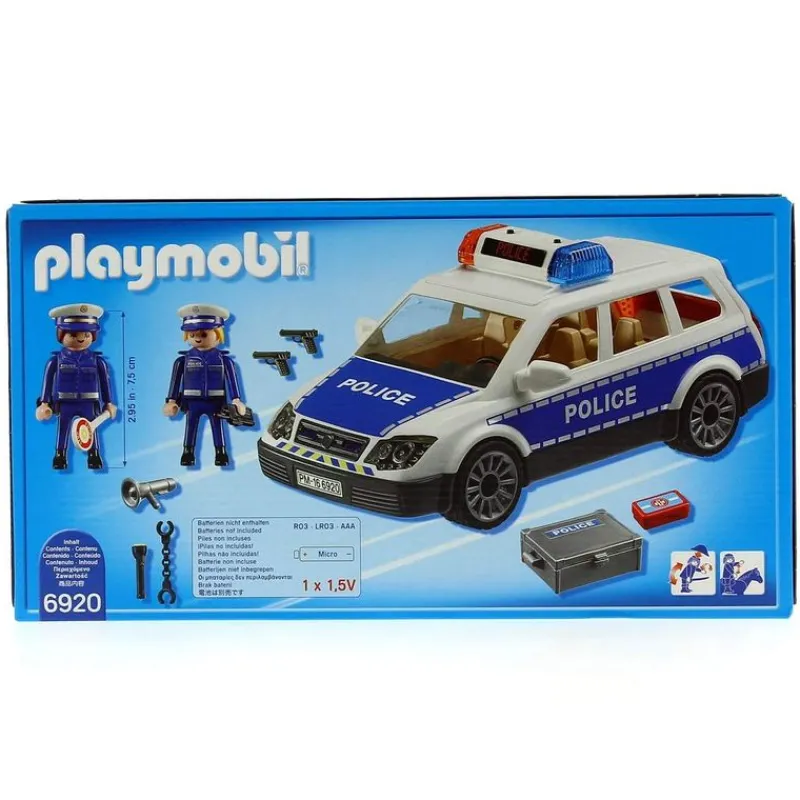 PLAYMOBIL City Action Coche de Policía con Luces y Sonido- Playmobil