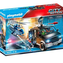 PLAYMOBIL City Action Helicóptero Vehículo Huido- Playmobil