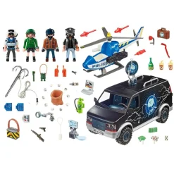 PLAYMOBIL City Action Helicóptero Vehículo Huido- Playmobil