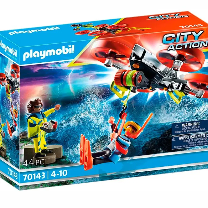 PLAYMOBIL Playmobil|City Action Rescate Marítimo con Dron