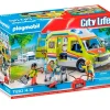 PLAYMOBIL City Life Ambulancia con Luz y Sonido- Playmobil