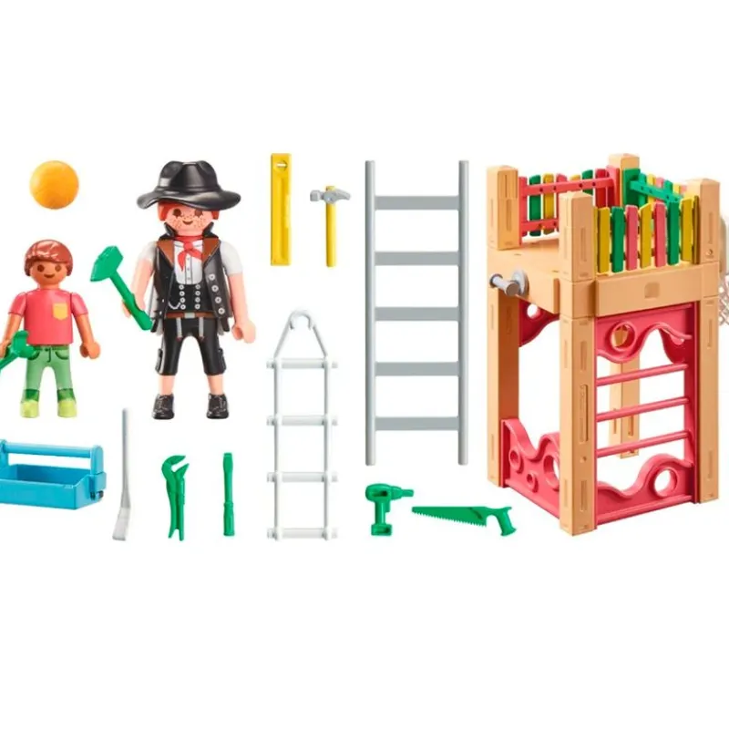 PLAYMOBIL City Life Carpintera con Torre de Juegos- Playmobil