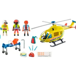 PLAYMOBIL City Life Helicóptero de Rescate- Playmobil